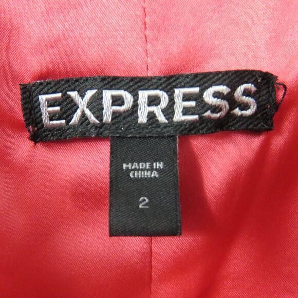 Y2k Express Coral Pink Satin Babydoll Mini Dress Small Party Cocktail Dress - Picture 6 of 6